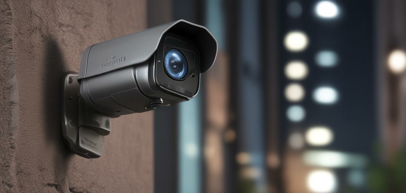 Security Camera Capturing Footage at Night