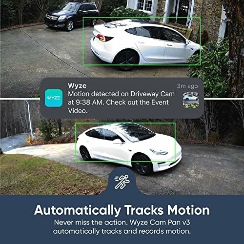 Wyze camera detects motion of a car on driveway